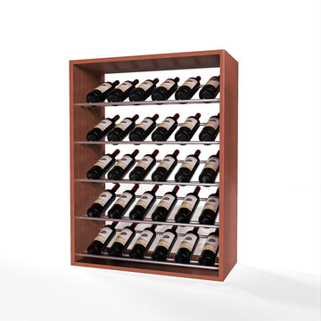 GrandCellar - 6 Column Full-Depth Label-Forward Wine Base Display - 36