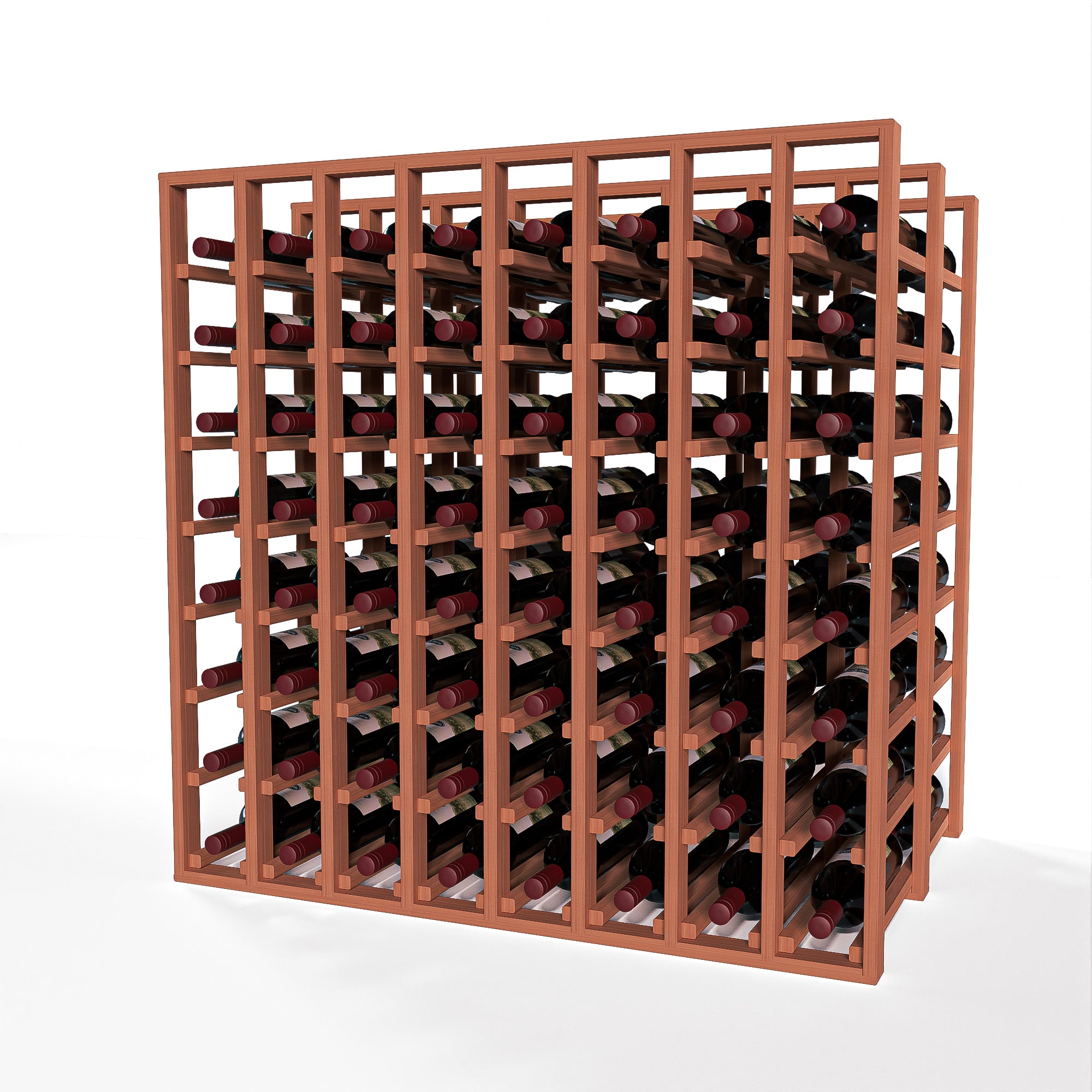 GrandCellar™ - 8 Column Full-Depth Double Deep Wine Rack - 36