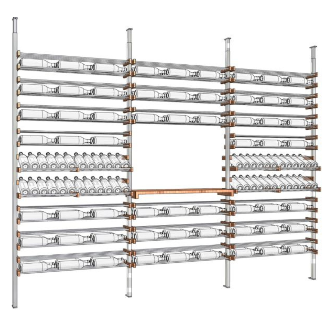 The Tasting, Walnut and Silver Metal