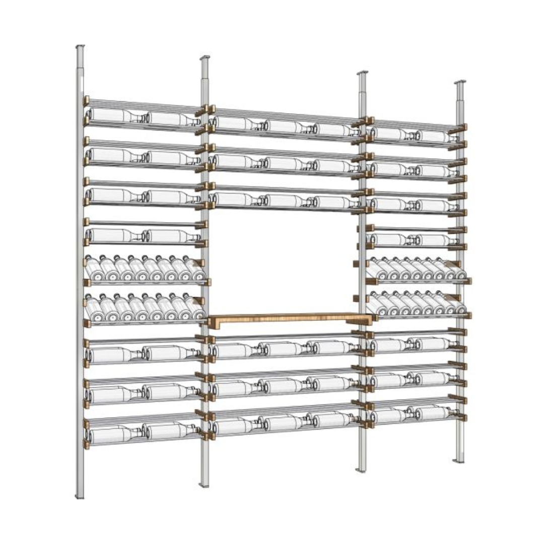 The Tasting, Walnut and Silver Metal