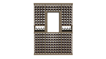 GrandCellar™ The Alcove Vignette in Walnut Unstained without WineSafe™ Satin Sealant