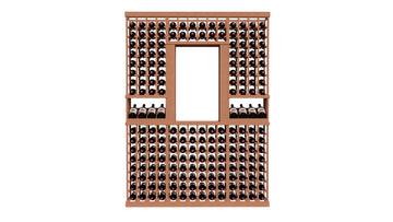 GrandCellar™ The Alcove Vignette in Sapele Mahogany Unstained without WineSafe™ Satin Sealant