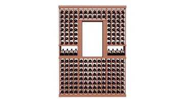 GrandCellar™ The Alcove Vignette in Sapele Mahogany Unstained with WineSafe™ Satin Sealant