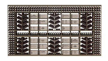 GrandCellar™ The Chevron Cove Vignette in Walnut Unstained without WineSafe™ Satin Sealant