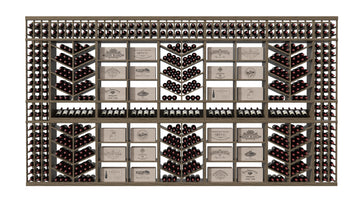 GrandCellar™ The Chevron Cove Vignette in Walnut Unstained with WineSafe™ Satin Sealant