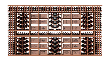 GrandCellar™ The Chevron Cove Vignette in Sapele Mahogany Unstained without WineSafe™ Satin Sealant