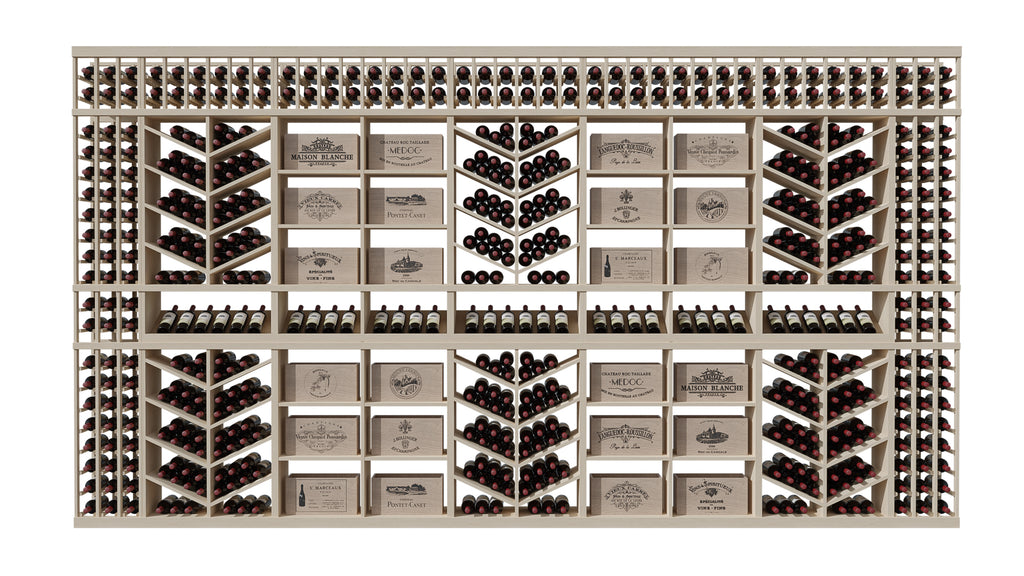 GrandCellar™ The Chevron Cove Vignette – Wine Racks America