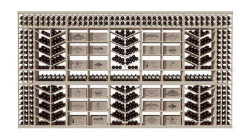 GrandCellar™ The Chevron Cove Vignette in White Oak Unstained without WineSafe™ Satin Sealant