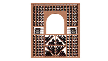 GrandCellar™ The Classic Vignette in Sapele Mahogany Unstained without WineSafe™ Satin Sealant