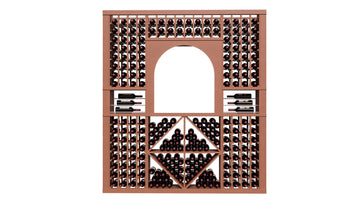 GrandCellar™ The Classic Vignette in Sapele Mahogany Unstained with WineSafe™ Satin Sealant