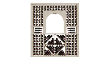 GrandCellar™ The Classic Vignette in White Oak Unstained without WineSafe™ Satin Sealant