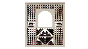 GrandCellar™ The Classic Vignette in White Oak Unstained with WineSafe™ Satin Sealant