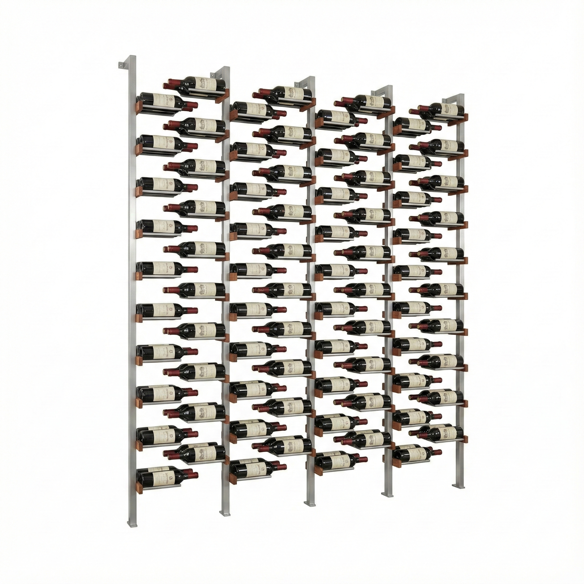 The Floating, Walnut and Silver Metal