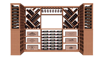 GrandCellar™ The Label Vista Vignette in Sapele Mahogany Unstained without WineSafe™ Satin Sealant