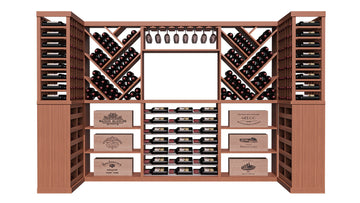 GrandCellar™ The Label Vista Vignette in Sapele Mahogany Unstained with WineSafe™ Satin Sealant