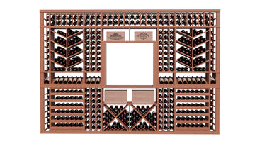 GrandCellar™ The Modern Reserve Vignette in Sapele Mahogany Unstained with WineSafe™ Satin Sealant