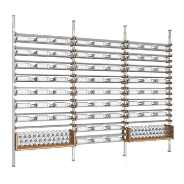 The U-Shelf, Walnut and Silver Metal