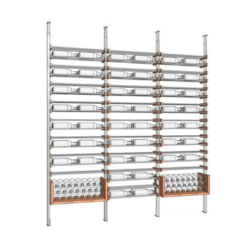 The U-Shelf, Walnut and Silver Metal