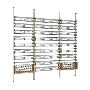 The U-Shelf, Walnut and Silver Metal