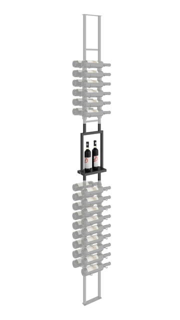 W Series Frame Window Presentation Shelf for Upright Bottle & Glassware Display