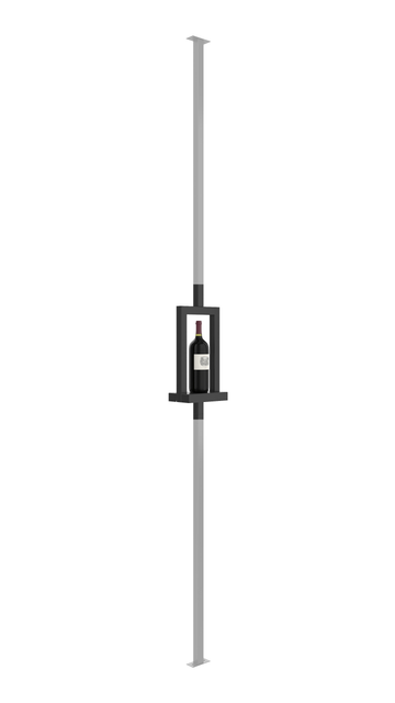 Vino Series Post Window Shelf for Upright Bottle & Glassware Display