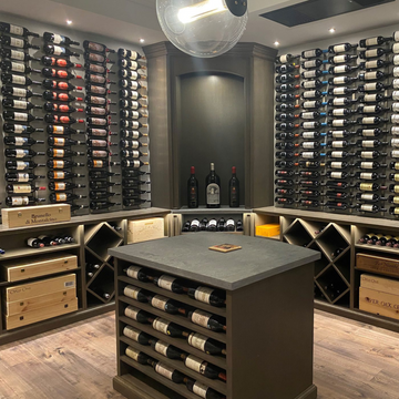 W Series Wine Rack 4 (wall mounted metal bottle storage)