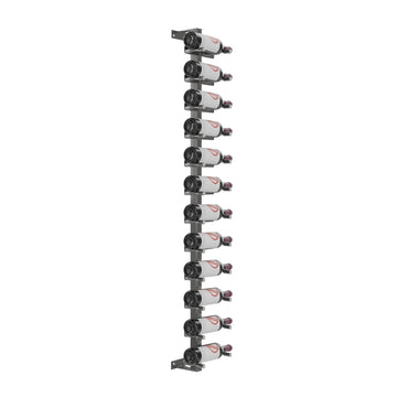 Vino Pins Wall Mounted Wine Rack Post Kit - 12 bottles in 12 Bottles Gunmetal