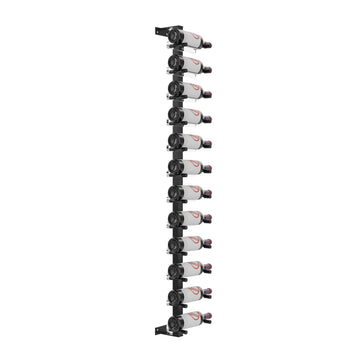 Vino Pins Wall Mounted Wine Rack Post Kit - 12 bottles in 12 Bottles Matte Black/Acrylic