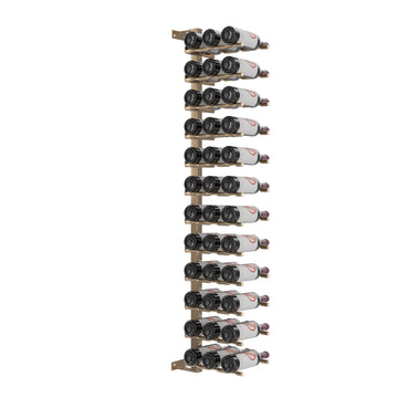 Vino Pins Wall Mounted Wine Rack Post Kit - 12 bottles in 36 Bottles Golden Bronze