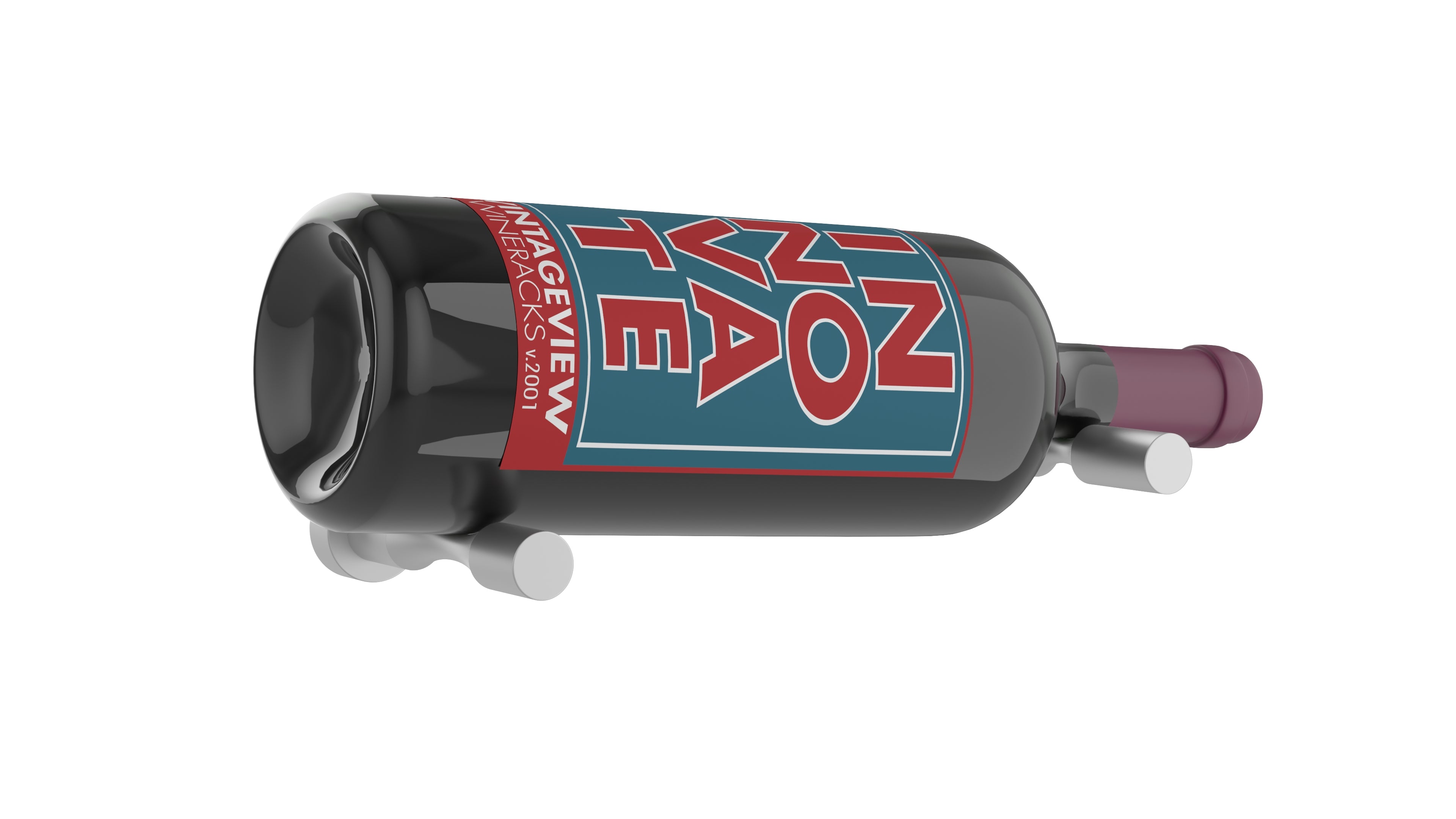 Vino Post Magnum 1 Bottle Deep in Cool Gray Drywall (includes Collars)