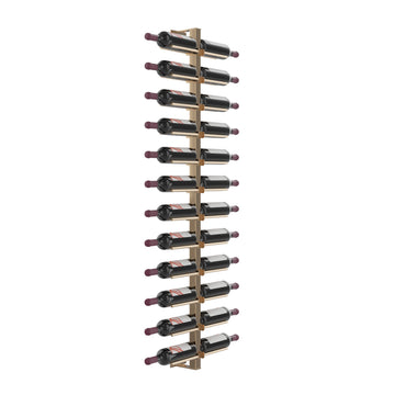 Vino Rails Wall Mounted Wine Rack Post Kit - 24 bottles in 24 Bottles Golden Bronze