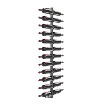 Vino Rails Wall Mounted Wine Rack Post Kit - 24 bottles in 24 Bottles Gunmetal