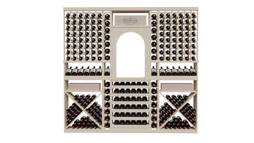 GrandCellar™ Vino Xclusive Vignette in White Oak Unstained with WineSafe™ Satin Sealant