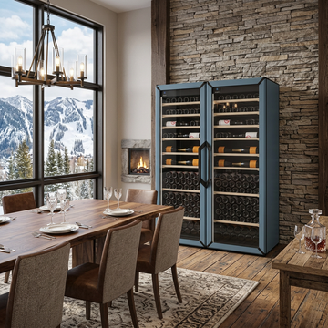 Goguette Large Single Zone Wine Fridge – Slate Blue | 150+ Bottle Capacity