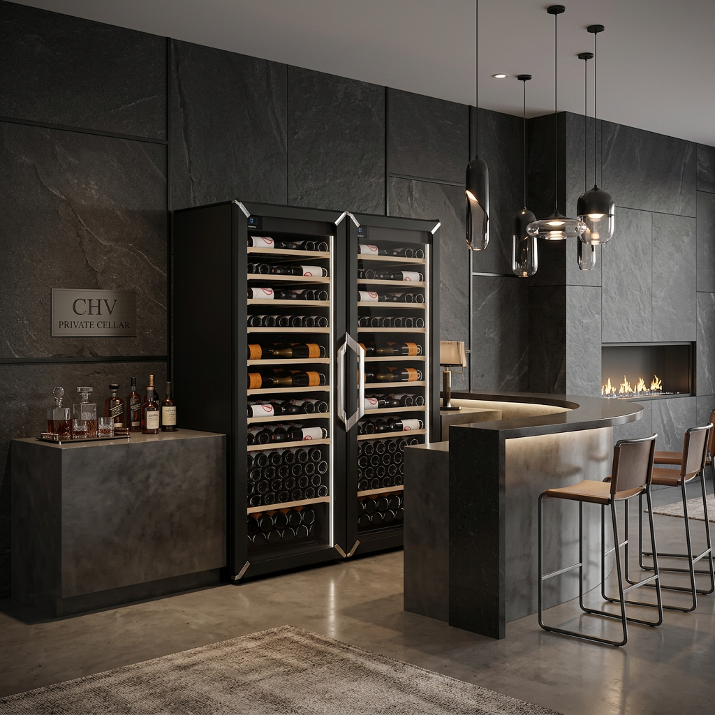 Goguette Large Single Zone Wine Fridge – Black | 150+ Bottle Capacity