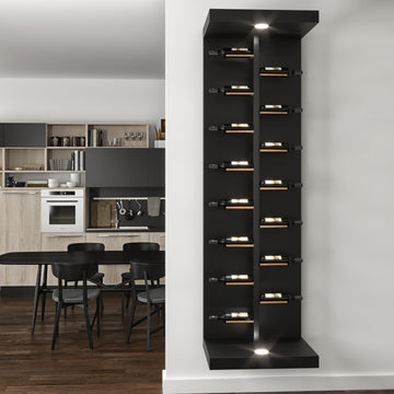 Vino Rails - Single-Bottle Cork-Forward Wall-Mounted Metal Wine Rack Peg