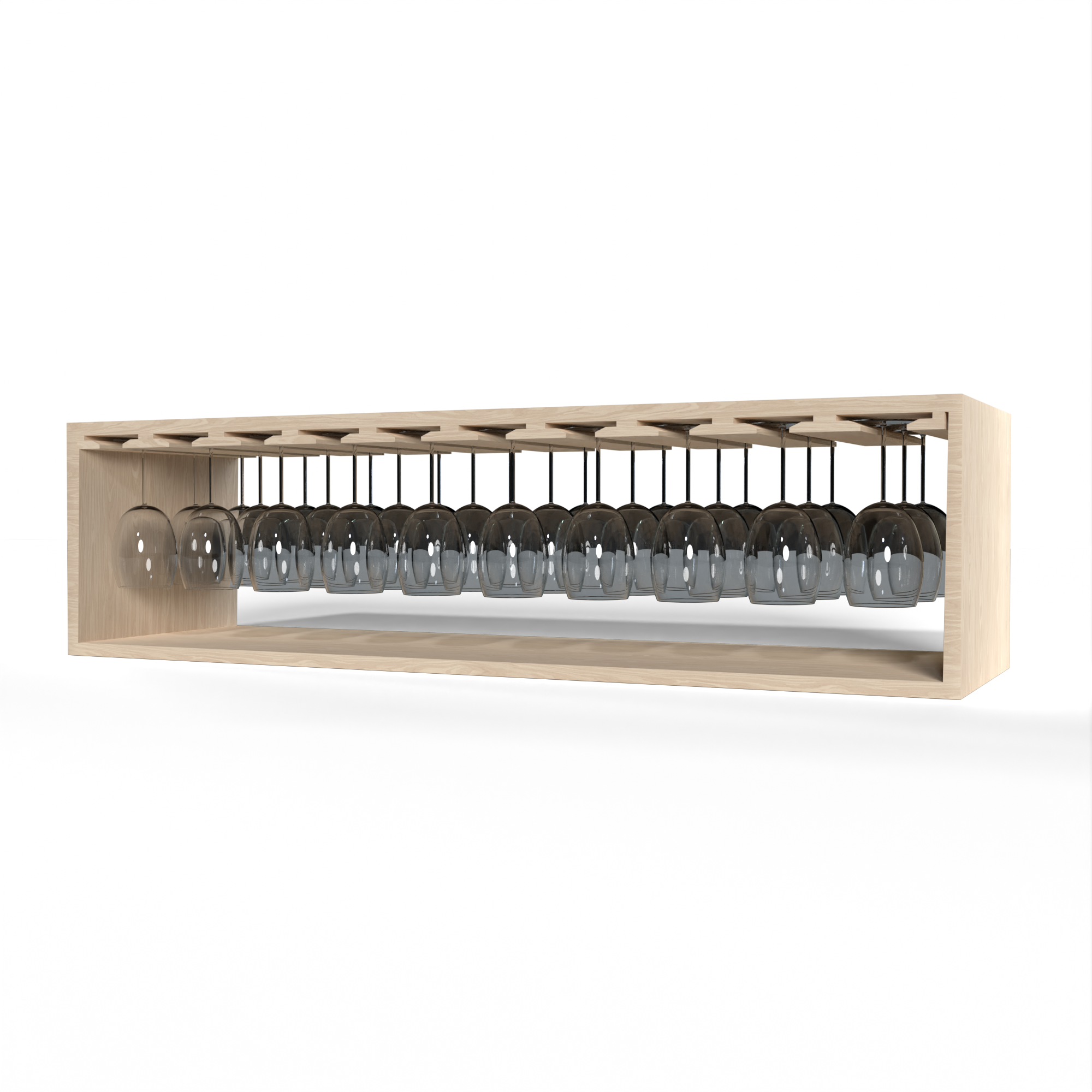 GrandCellar™ - 10 Column Full-Depth Stemware Rack  - 12