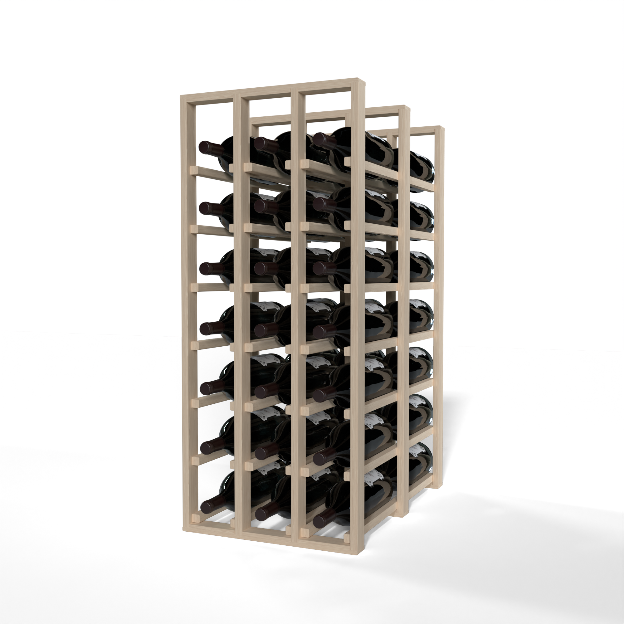 GrandCellar™ - 3 Column Full-Depth Double Deep Magnum Wine Rack - 36