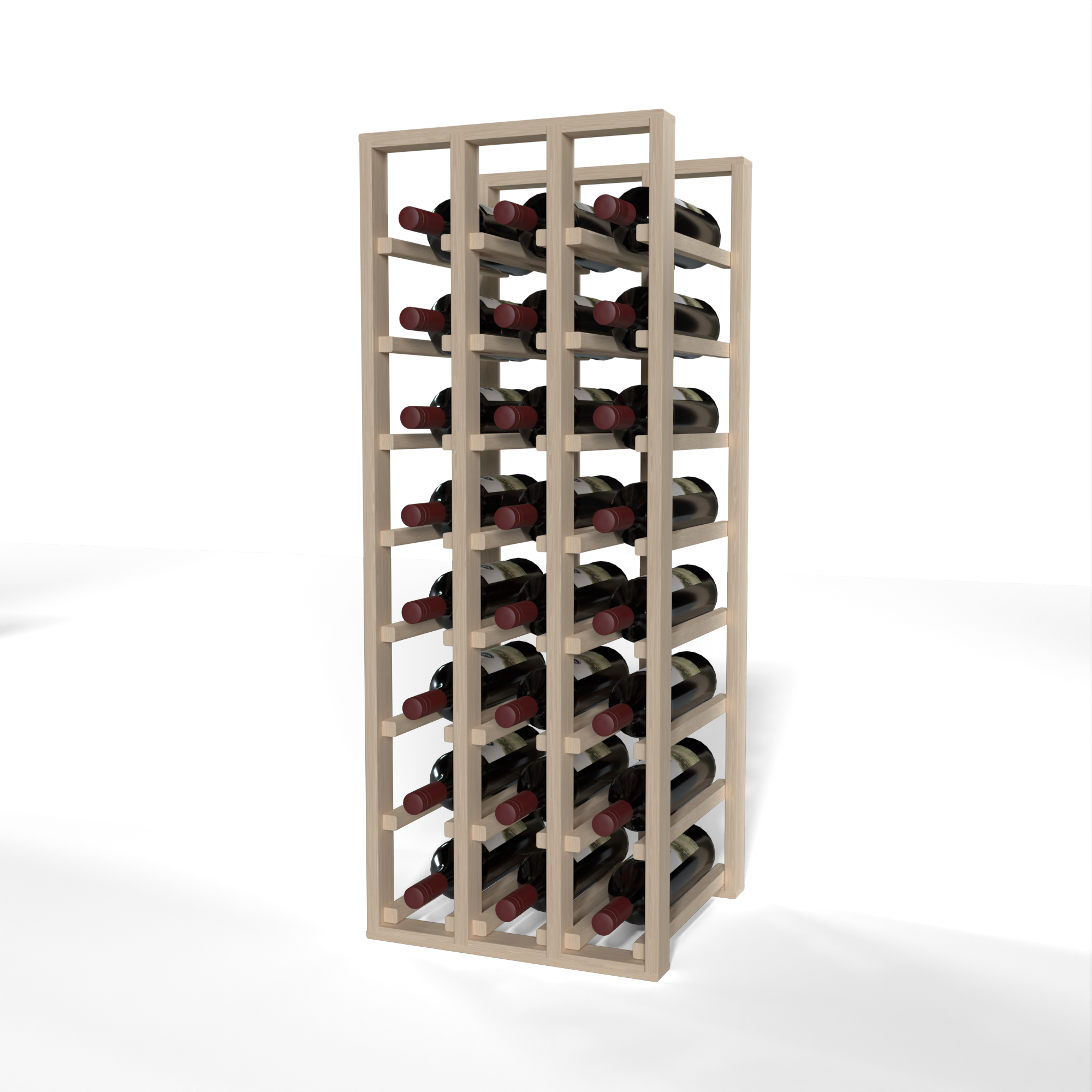 GrandCellar™ - 3 Column Full-Depth Standard Wine Rack - 36