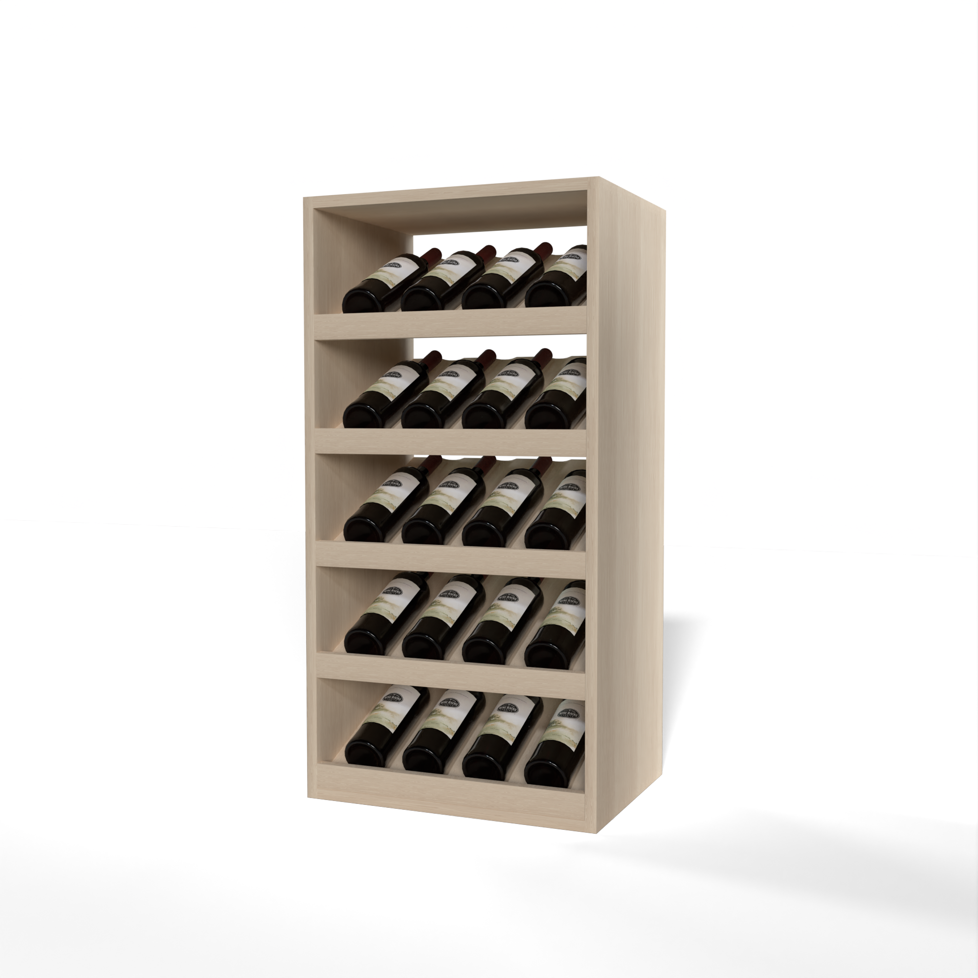 GrandCellar™ - 4 Column Full-Depth Cradle Wine Display - 36