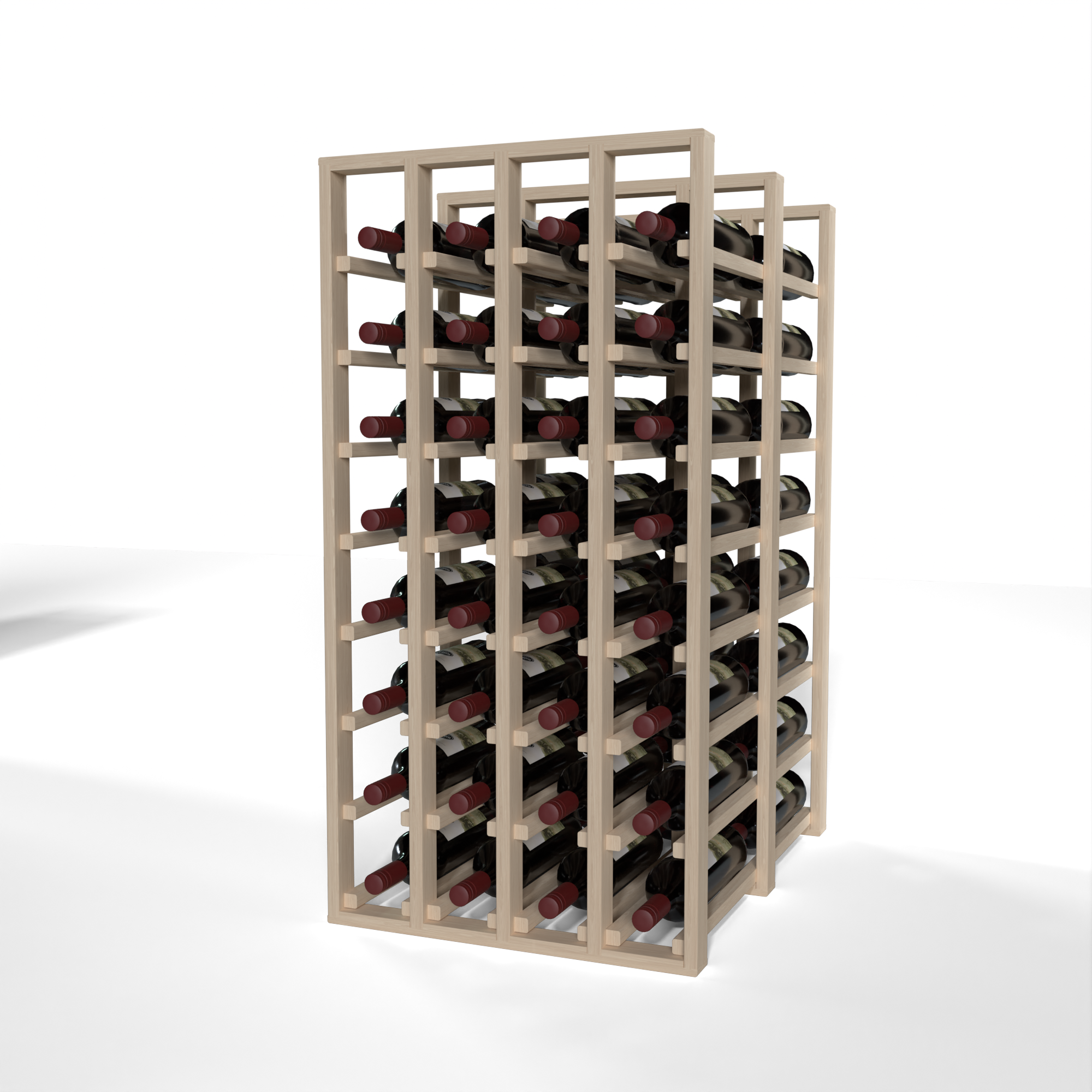 GrandCellar™ - 4 Column Full-Depth Double Deep Wine Rack - 36
