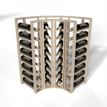 GrandCellar™ - 4 Column Full-Depth Standard Corner Wine Rack - 36