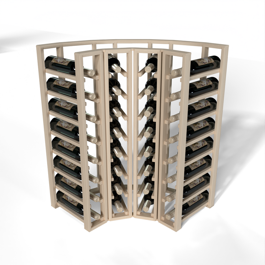 GrandCellar™ - 4 Column Full-Depth Standard Corner Wine Rack - 36"