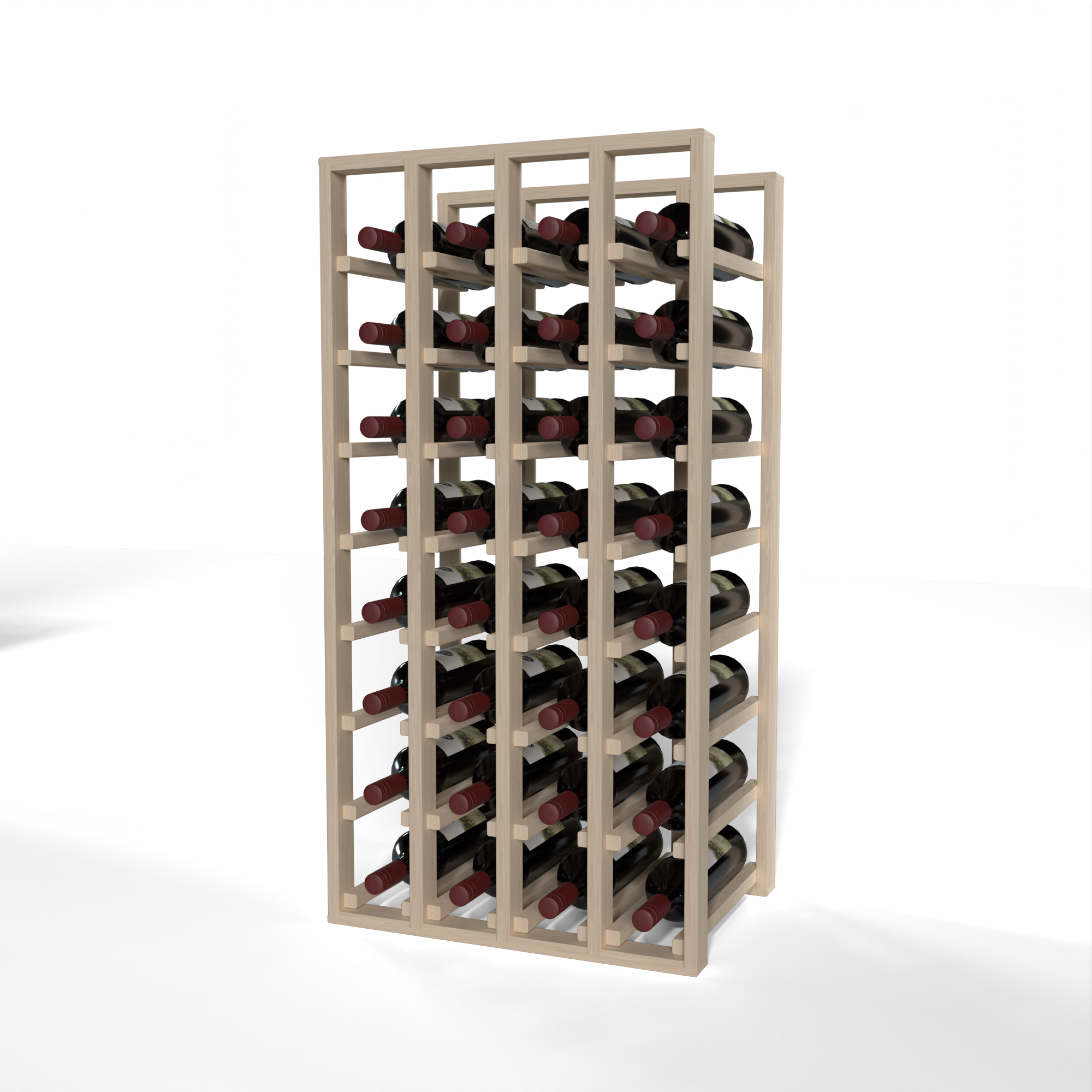 Four Row Rack GrandCellar™ - 4 Column Full-Depth Standard Wine Rack - 36