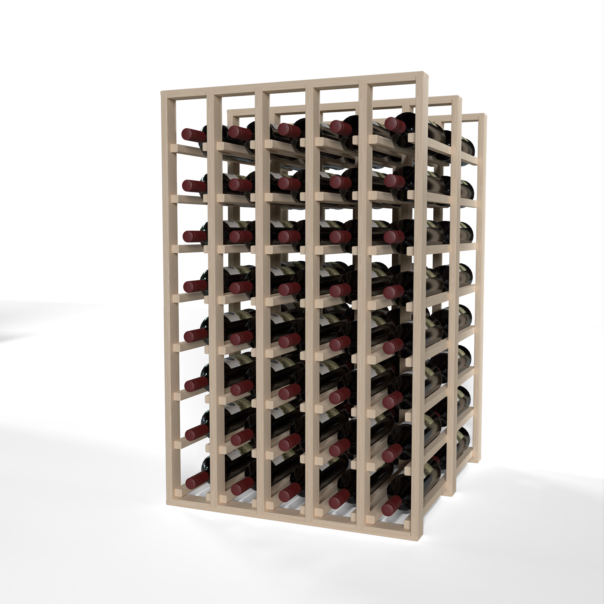 GrandCellar™ - 5 Column Full-Depth Double Deep Wine Rack - 36