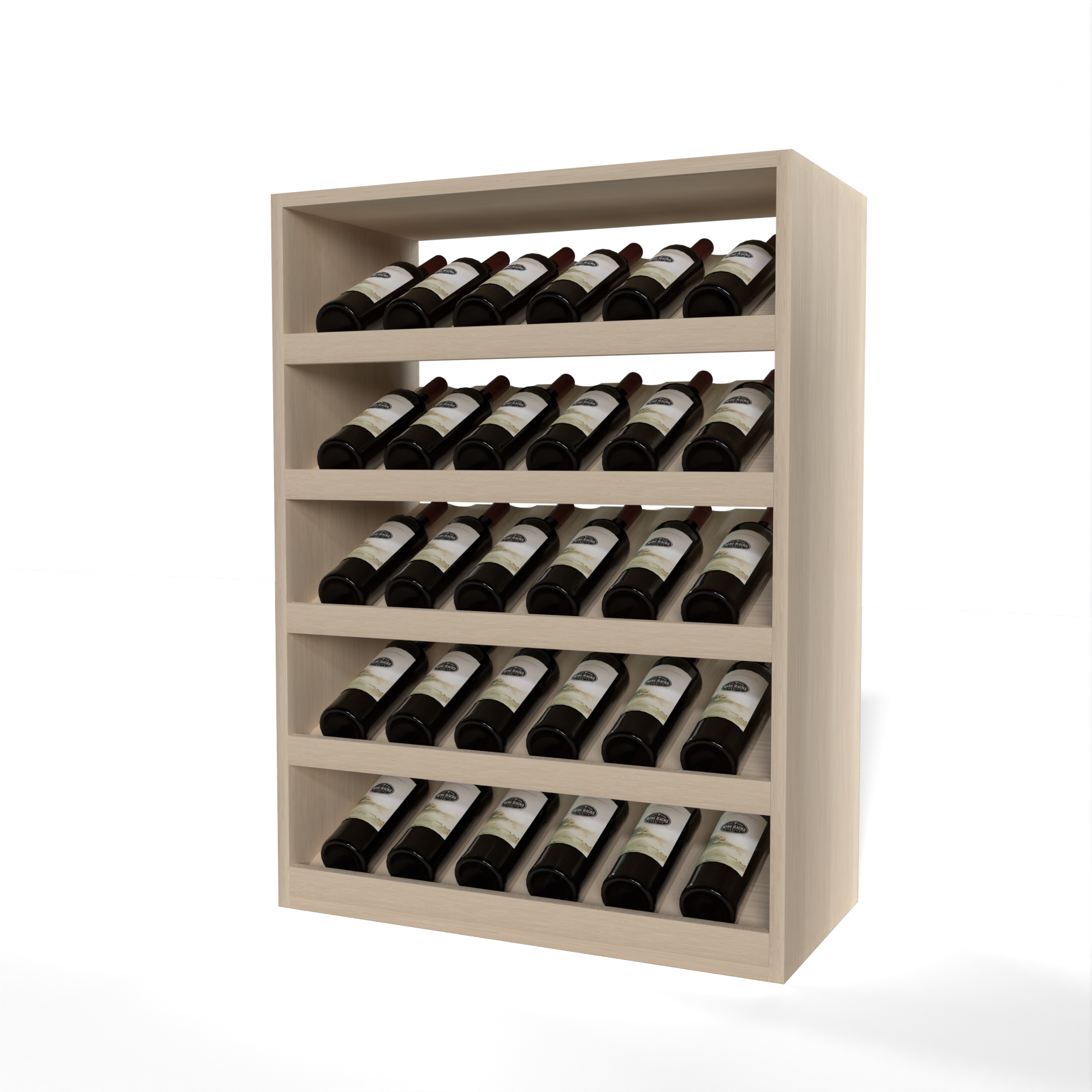 GrandCellar™ - 6 Column Full-Depth Cradle Wine Display - 36