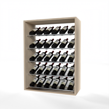 GrandCellar - 6 Column Full-Depth Label-Forward Wine Base Display - 36