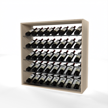 GrandCellar - 8 Column Full-Depth Label-Forward Wine Base Display - 36