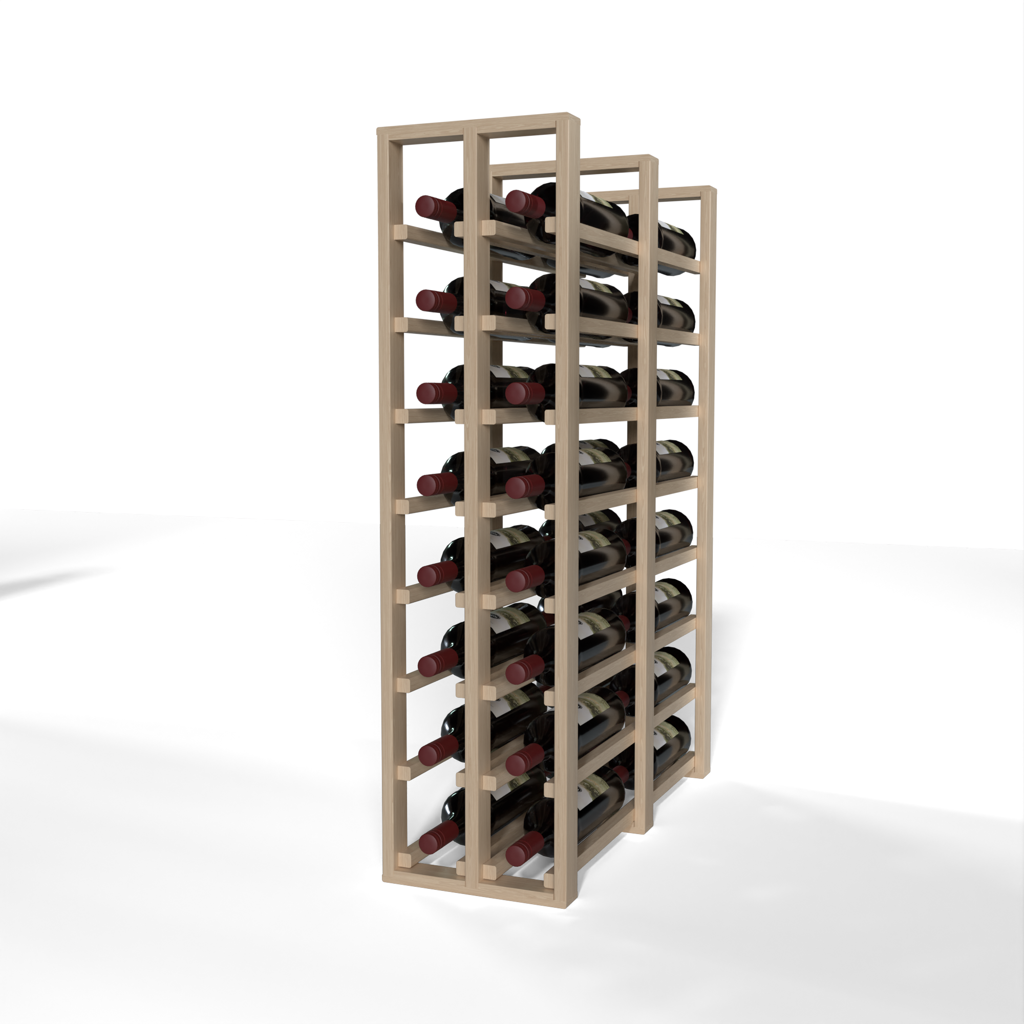 GrandCellar™ - 2 Column Full-Depth Double Deep Wine Rack - 36