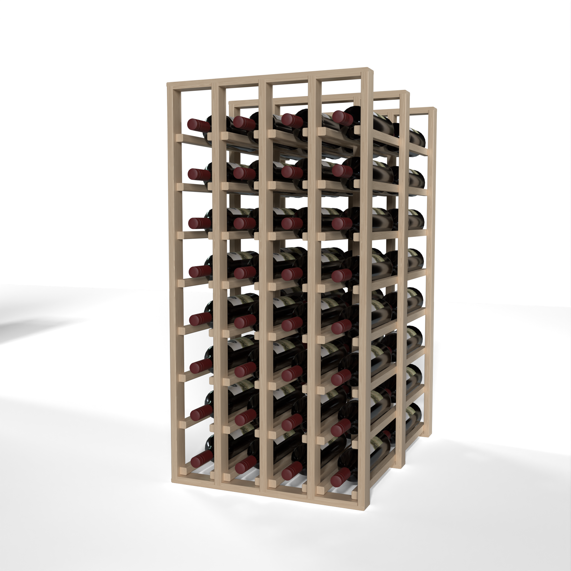 GrandCellar™ - 4 Column Full-Depth Double Deep Wine Rack - 36
